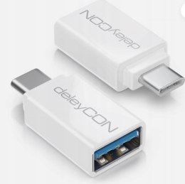 Adapter USB-C do USB Adapter USB 3.0 - Adapter OTG 5 Gbit/s deleyCON