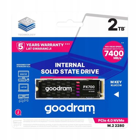 Dysk SSD Goodram PX700 2 TB M.2 PCIe
