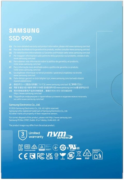 Dysk SSD Samsung 990 1 TB M.2 PCIe