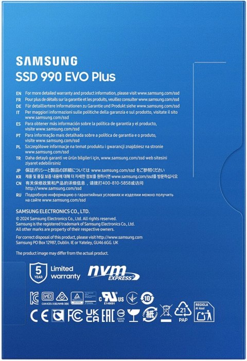 Dysk SSD Samsung 990 EVO Plus 2 TB M.2 PCIe