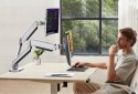 ErGear Podwójny stojak na monitor dla 13"-32" sprężyny gazowe LCD/LED