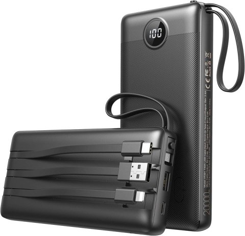 Powerbank VEEKTOMX 20000 mAh czarny