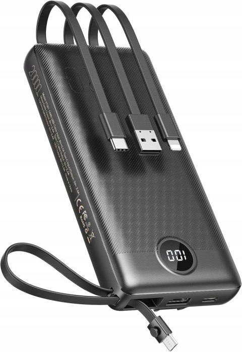 Powerbank VEEKTOMX 20000 mAh czarny